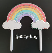 Load image into Gallery viewer, Rainbow Cake Topper - MAC Creations Laser Co.