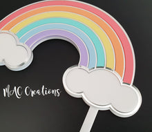Load image into Gallery viewer, Rainbow Cake Topper - MAC Creations Laser Co.