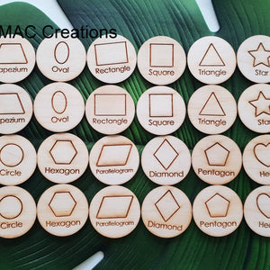 Wooden Shape Discs - MAC Creations Laser Co.
