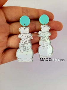 Snowman Christmas Dangles