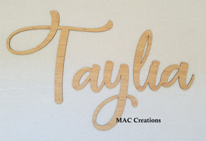 Name Cut-Out - Font 10 - MAC Creations Laser Co.