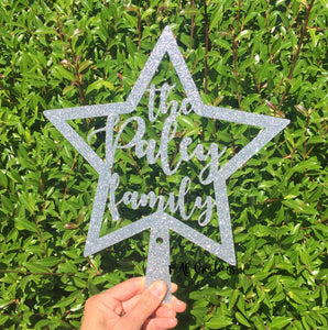 Family Tree Topper Star - MAC Creations Laser Co.