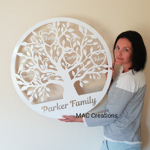 Personalised Family Tree Plaque | Wall Hanging