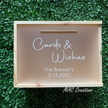 Load image into Gallery viewer, Wedding Card/Wishing Well Box - Design 2