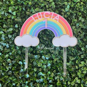 Rainbow Cake Topper