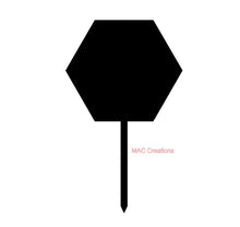 Load image into Gallery viewer, Small Hexagon Cake Topper Blanks - 10cm