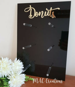 Acrylic Donut Wall - All Sizes - MAC Creations Laser Co.