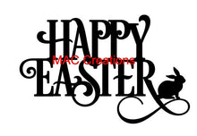 Load image into Gallery viewer, Happy Easter Sign with Rabbit