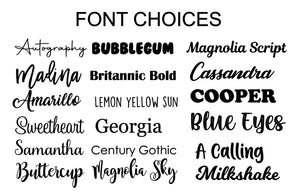 3D Double Layer Name Cut-Out - 18 FONT CHOICES