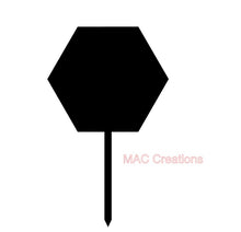 Load image into Gallery viewer, Large Hexagon Cake Topper Blanks - 15cm