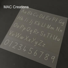 Load image into Gallery viewer, Clear Alphabet + Number Tracing Board - MAC Creations Laser Co.