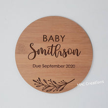 Load image into Gallery viewer, Pregnancy Announcement Plaque - MAC Creations Laser Co.