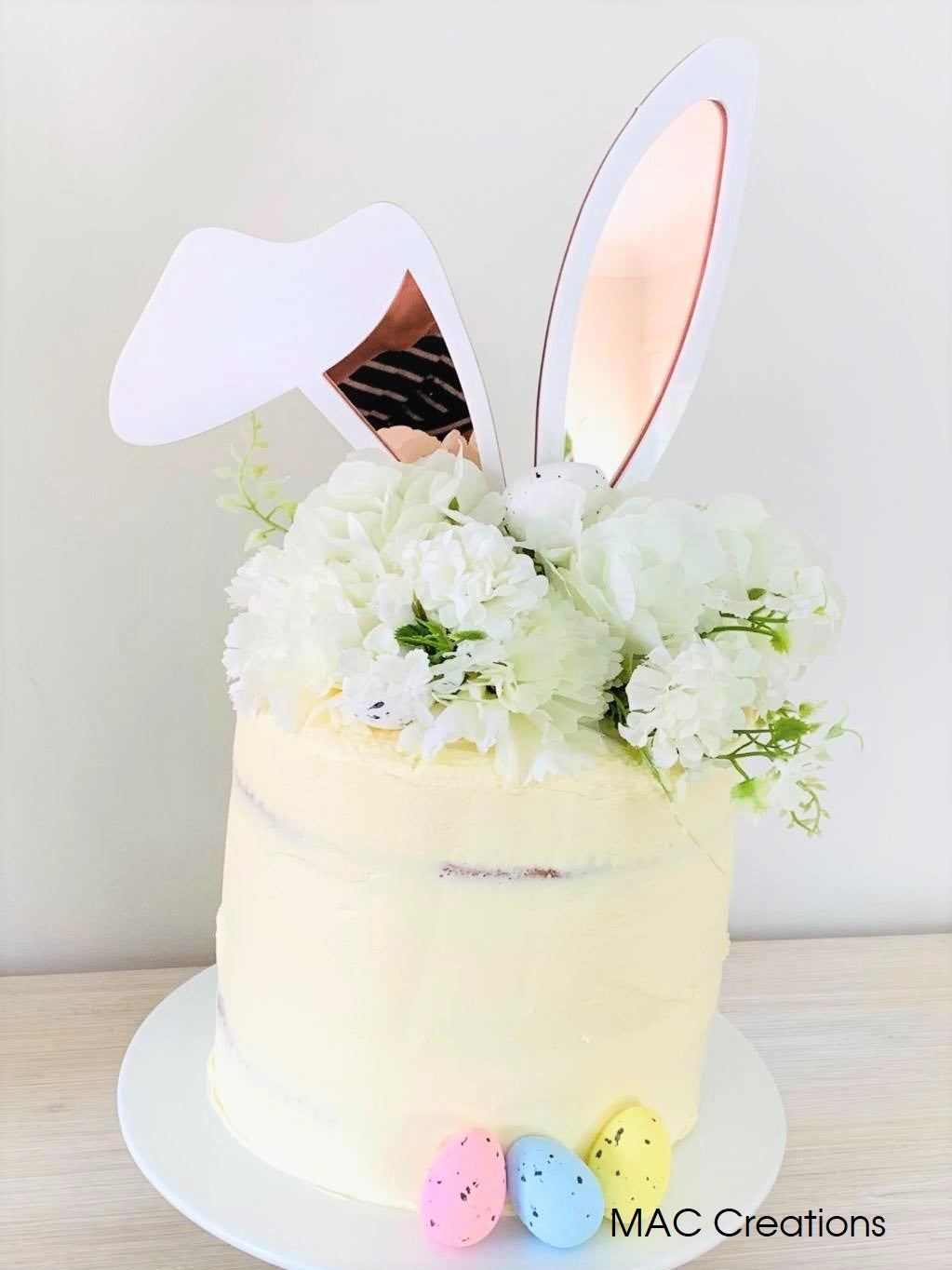 Layered Bunny Ears Cake Topper