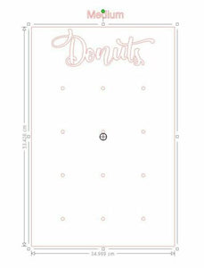 Acrylic Donut Wall - All Sizes - MAC Creations Laser Co.