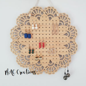 Mandala Earring Holder - MAC Creations Laser Co.