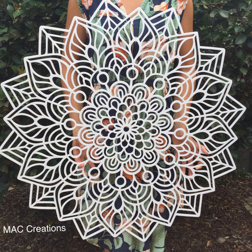 Mandala Wall Art - Flower - MAC Creations Laser Co.