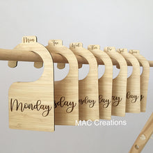 Load image into Gallery viewer, Days of the Week Wardrobe Dividers - MAC Creations Laser Co.