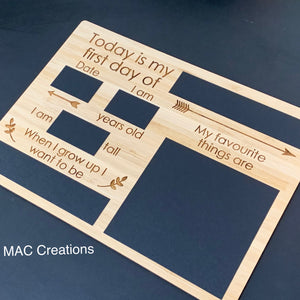 Double sided First Day/Last Day Board - Design 3