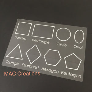 A4 Shape Tracing Board - MAC Creations Laser Co.