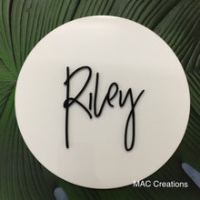 Load image into Gallery viewer, Double-Layered Acrylic Name Plaque - MAC Creations Laser Co.