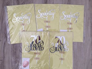 BULK Cake Topper Bundle x 68 Toppers!!