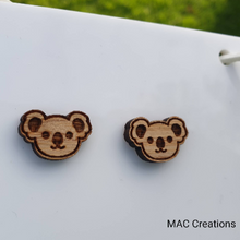 Load image into Gallery viewer, Koala Stud Earrings