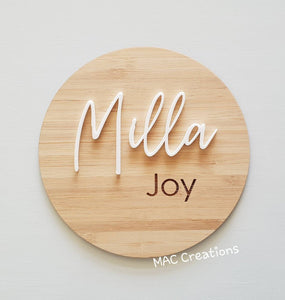 Baby Name Plaque - MAC Creations Laser Co.