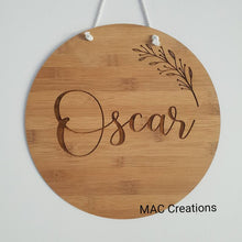 Load image into Gallery viewer, Name Plaque with Small Branch - MAC Creations Laser Co.