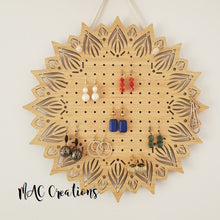 Load image into Gallery viewer, Mandala Earring Holder - MAC Creations Laser Co.