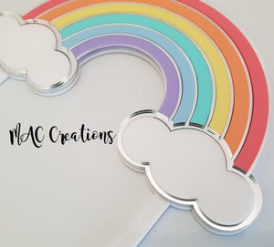 Rainbow Cake Topper - MAC Creations Laser Co.
