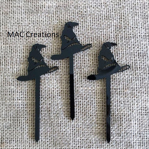 Witch's Hat Cupcake Toppers - set of 6 - MAC Creations Laser Co.